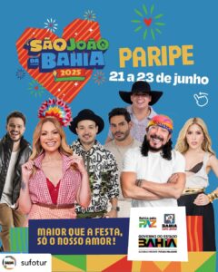 💥 Vem aí o São João da Bahia 2025 em Paripe: 3 dias de festa com grandes atrações