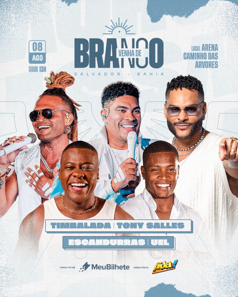 Venha de Branco” anuncia 5ª edição com grandes nomes da música baiana em Salvador
